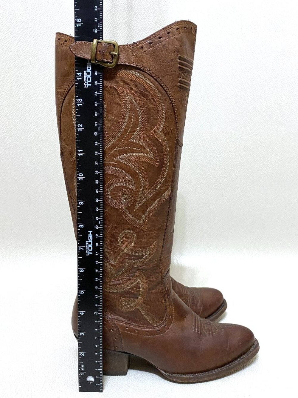 Womens Ariat Wanderlust Boots Size 6 B Brown Tall Cowgirl Western Riding Boot - Picture 7 of 10